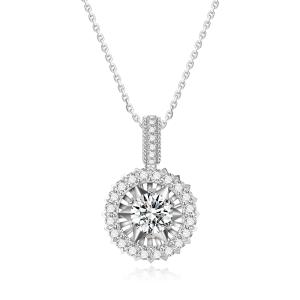 Wholesale Luxury Design 18k Gold Lab-Grown Diamond Pendant White Diamond jewelry Big Diamond from china suppliers