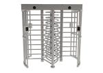 Pedestrian Bidirectional Full Height Turnstile Gate RFID Card / Fingerprint