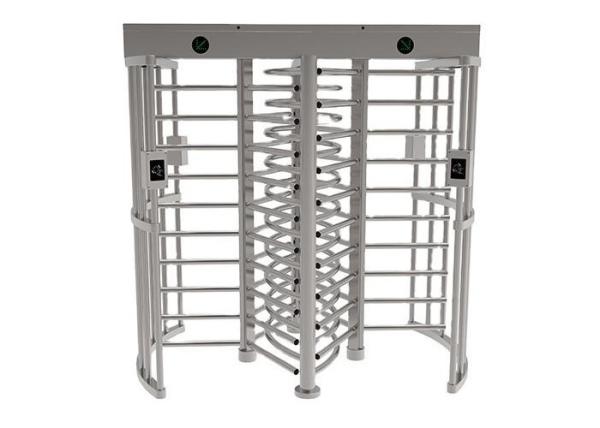 Pedestrian Bidirectional Full Height Turnstile Gate RFID Card / Fingerprint
