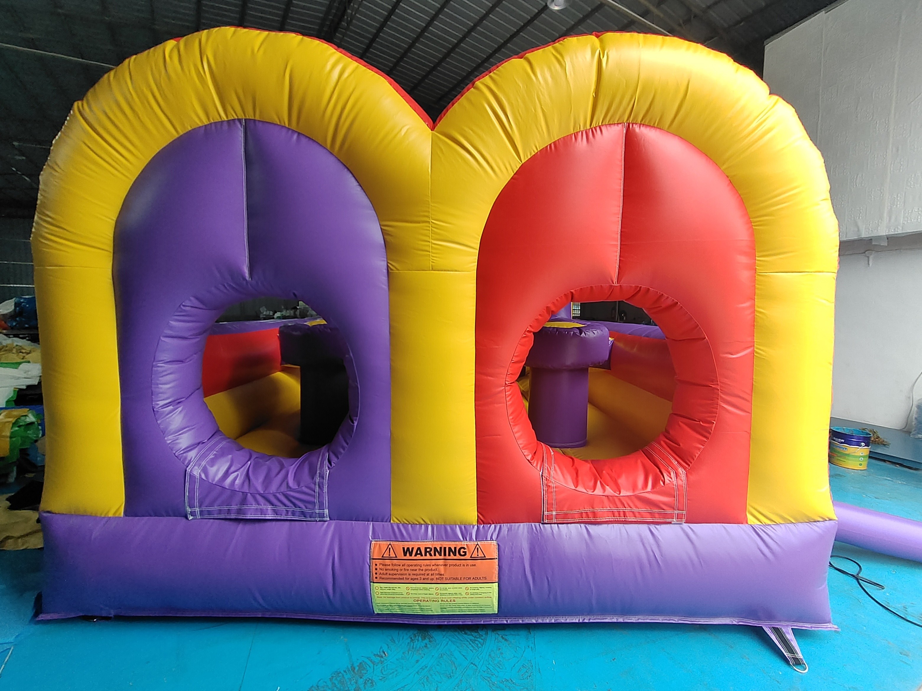 Pvc Tarpaulin Inflatable Obstacle Courses Outdoor Backyard Fun Run Sport For Toddler