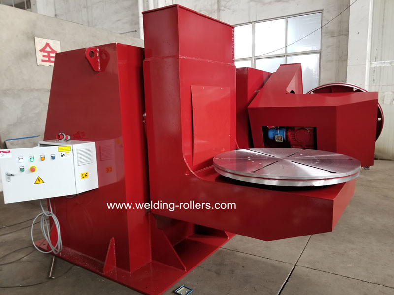 L Type 10 Ton Welding Turn Table Positioner With Hand Control Box