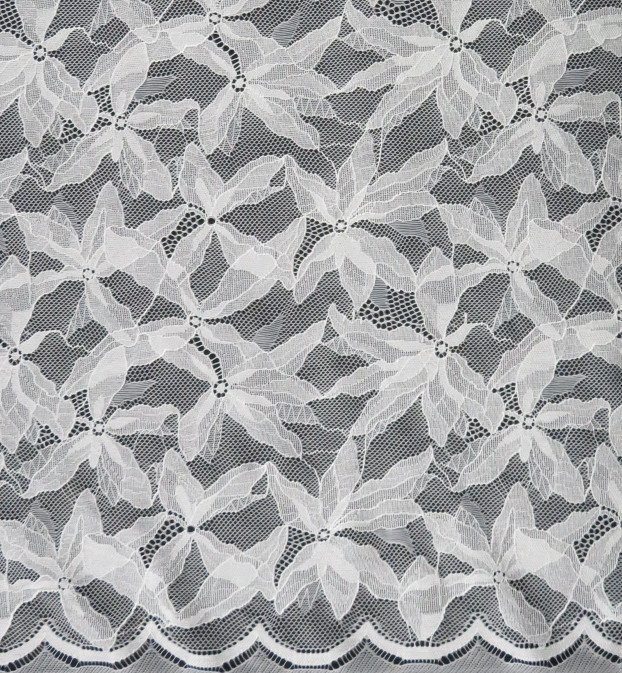 Nylon and Spandex Elastic Lace Fabric Anti-Static AZO Free
