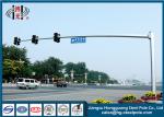 Hot Dip Galvanization Material Q345 Traffic Light Pole 6M Height Traffic Light