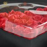 Romantic Decor Valentines Day Gift Box Artificial Rose Flower Gift Box