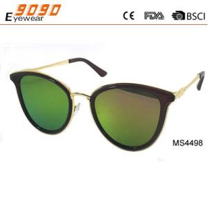 Wholesale Newest Style 2017 Fashionable metal Sunglasses with UV 400 Protection Lens from china suppliers