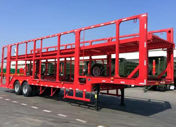 Triangle/Double Star/Double Money Tires 2 Axle Car Trailer For Smooth Transporta