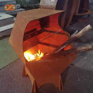 Wholesale Corten Steel Outdoor Cooking Charcoal Grills For Barbecue from china suppliers