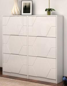 Wholesale Living Room White Storage Shoe Cabinet With Shoe Rack French Style from china suppliers