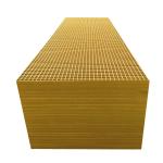 Black 50*50mm Fiberglass Walkway Grating Frp Sewage Treatment Floor Grate