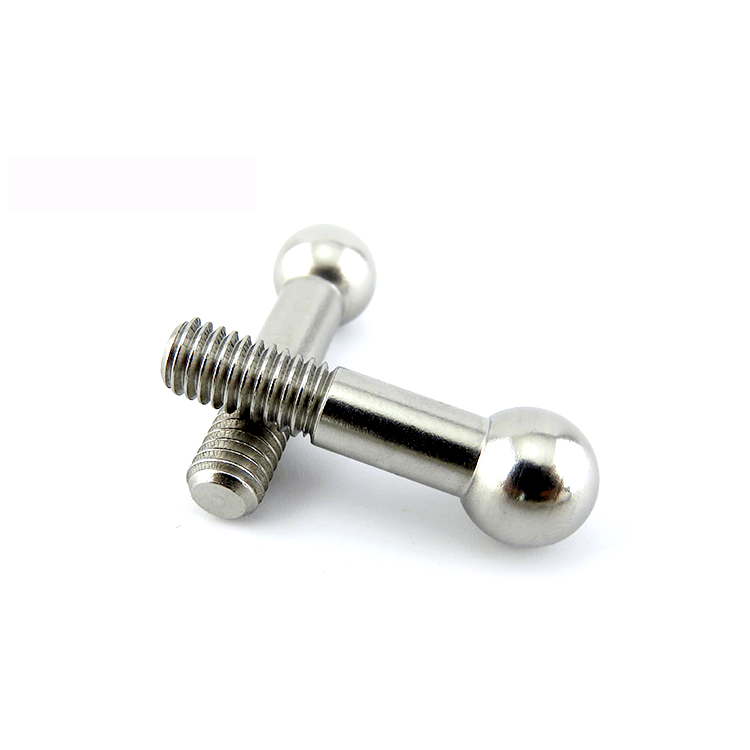 1mm-500mm Length Stainless Steel CNC Turning Solar Panel Fixation Ball Stud