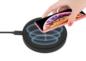 Wholesale Black 6mm 1.67A Micro USB QI Wireless Charger 10w from china suppliers