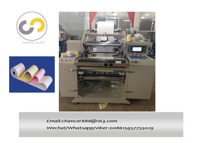 3 layers Automatic ATM POS NCR thermal paper roll slitting rewinding machine
