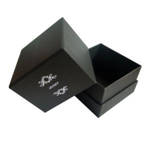 Wholesale Empty Black Candle Packaging Box Siliver Foil Stamping Logo from china suppliers