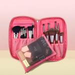 Simple Style Plain Pure Color Ladies Large Toiletry Bags