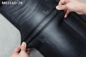 Wholesale 10 Oz High Stretch Cross Hatch Jeans Fabric Slub Balck Denim Fabric For Men'S Wear from china suppliers