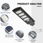 120W LED Solar Street Light Waterproof IP67 Outdoor Solar Panel Road Light