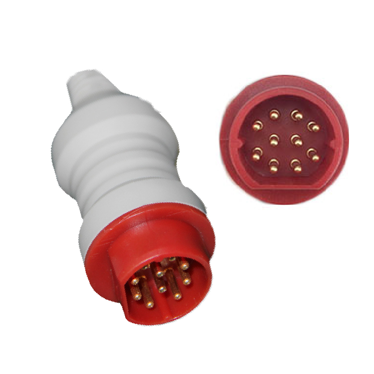 Medical IBP Adapter Cable Latex Free For Simens 10pin Monitor To USB Transducer