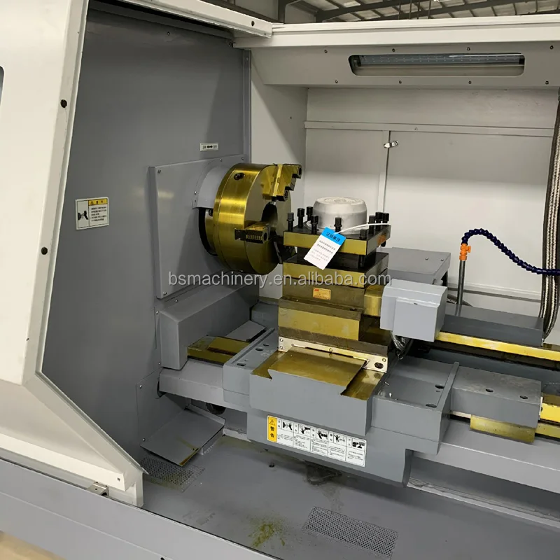 CAK6180 Flat Bed CNC Lathe Machine automatic horizontal type Turning