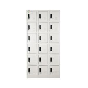 Wholesale OEM Size 18 Door Steel Outdoor Storage Lockers ISO14001 from china suppliers