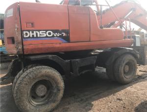 Wholesale used wheel excavator DH150W-7 wheel excavator/secondhand doosan wheel excavator 130-5 tyre excavator from china suppliers