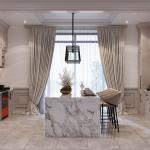 Luxury Complete Full Set White Kichen Cabinets Furniture Solid Wood Walnut Flat