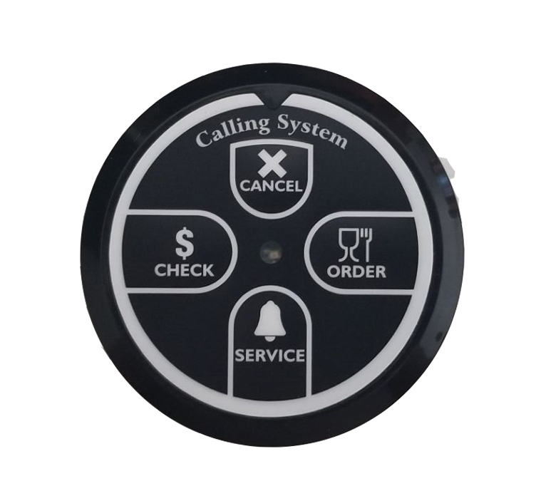 Wireless long rang calling system for restaurant or coffee shop with call information software