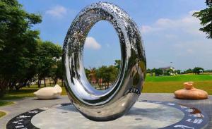 Wholesale Artificial Style Outdoor Metal Sculpture , Abstract Outdoor Metal Art Sculpture from china suppliers