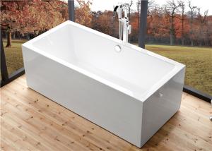 Wholesale Indoor Comfortable Freestanding Soaking Bathtubs Rectangle High Water Capacity from china suppliers