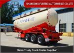 3 Axles V Shaped Bulk cement tanker trailers 45CBM Bulk powder tanker trailers