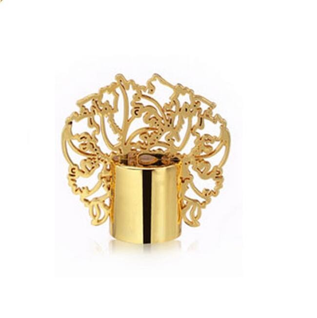 Fashion Colorful Zinc Alloy Perfume Metal Bottle Caps Die Casting Plating