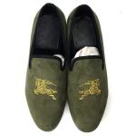 Wedding Mens Leather Slip On Shoes Men'S Smoking Slippers EVA Insole Material