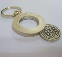 2012 Zinc alloy customed size promotional metal keyring
