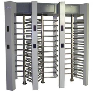 China 3 Lane Full Height Turnstile Gate 120 Degree Remote Control Turn Style Door on sale