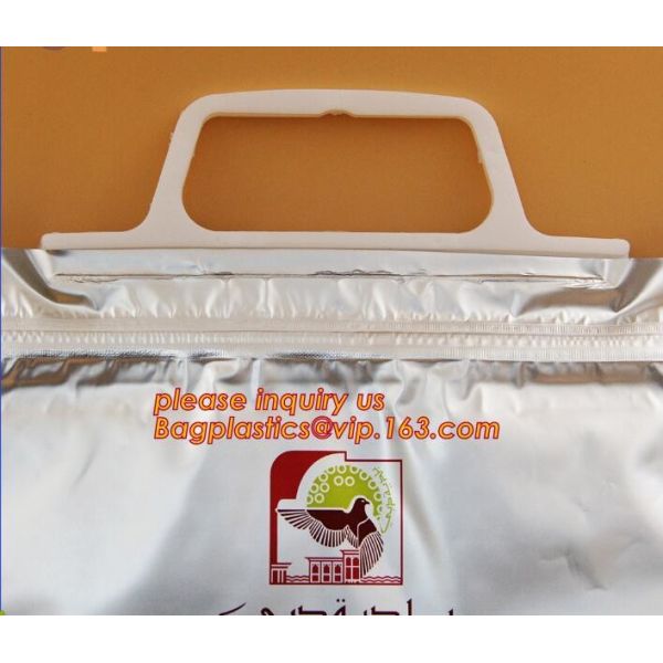 Outdoor square aluminum foil food thermal freezer cooler lunch insulation bag,Foil Cooler Bag Thermal Bag for Fruit Choc