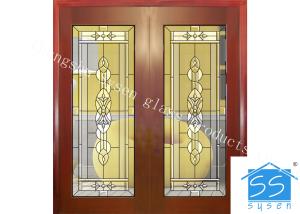 Wholesale Custom Glass Panels For Doors , 16-30 Mm Decorative Stained Glass from china suppliers