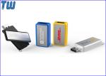 360 Rotating Plastic Body Metal Chip 64GB USB Flash Drive Free Keychain