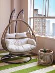 Outdoor Garden Balcony Patio Hanging Chair With Rattan Furniture Customized