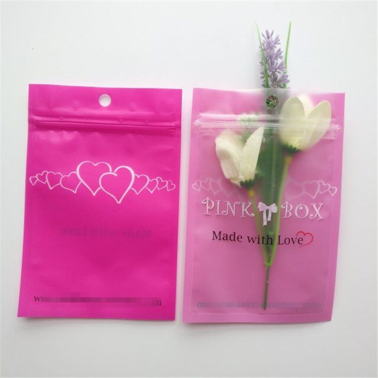 Resealable makeup sponge scrubber set packaging bags three side seal bag