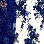A4 Tulle Embroidery 3D Flower Lace Fabric For Clothing