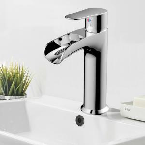 Wholesale Single Hole Installation Bathroom Countertop Hot And Cold Faucet Deck Mounted from china suppliers
