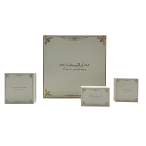 Wholesale Rose Gold Pattern Jewelry Packaging Box Wrapped By White Special Paper from china suppliers
