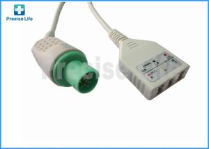 Wholesale Medical 3 lead Hellige ECG Monitor Cable , Round 10 pin connector from china suppliers