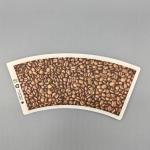 FDA Printing Single Side Paper Cup Fan PE Coated Food Grade Of Hot Coffee