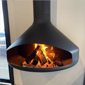 Wholesale 800mm Europe Style Wood Burning Steel Stoves Wall Mounted Hanging Fireplaces from china suppliers