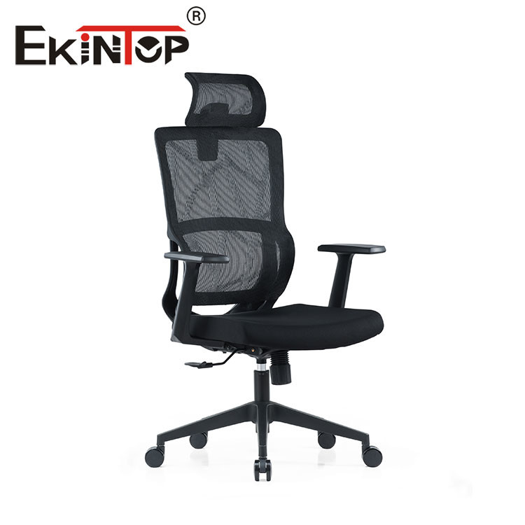 OEM ODM High Back Ergonomic Chair , Black Mesh Chair With Fixed Armrest