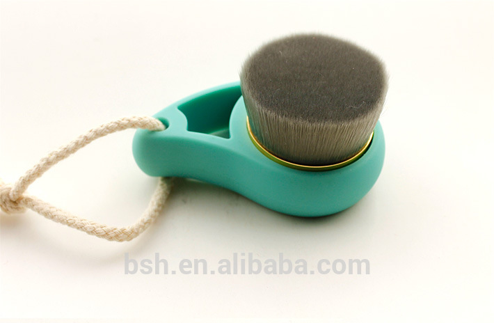 Bamboo Carbon Fiber Hand Face Brush Remove Blackheads For Make Up