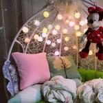 LED Cotton Balls Fairy Lights Battery Operated Wool Balls String Light Variable