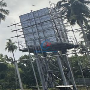 Wholesale Pre Assembled Galvanized Steel Water Tank Quick Installation Steel Structure Water Tower from china suppliers