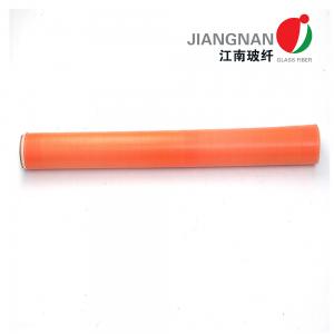 China 0.25mm 280g  E - Glass Orange Acrylic Coated Fibreglass Fabric Glass Fiber Cloth on sale
