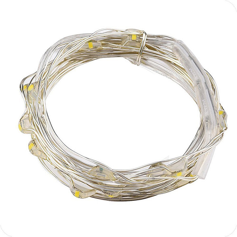 Mini LED String light 2M Silver Wire Fairy Lights for Garland Home Christmas Wedding Party Decoration Powered by CR2032
